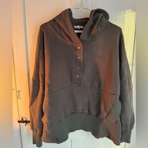 Oversized 3/4 hoodie